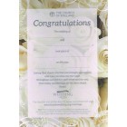 The Church Of England Wedding Congratulations Certificate